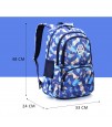 SB Geometrical XXL School Bag - Blue
